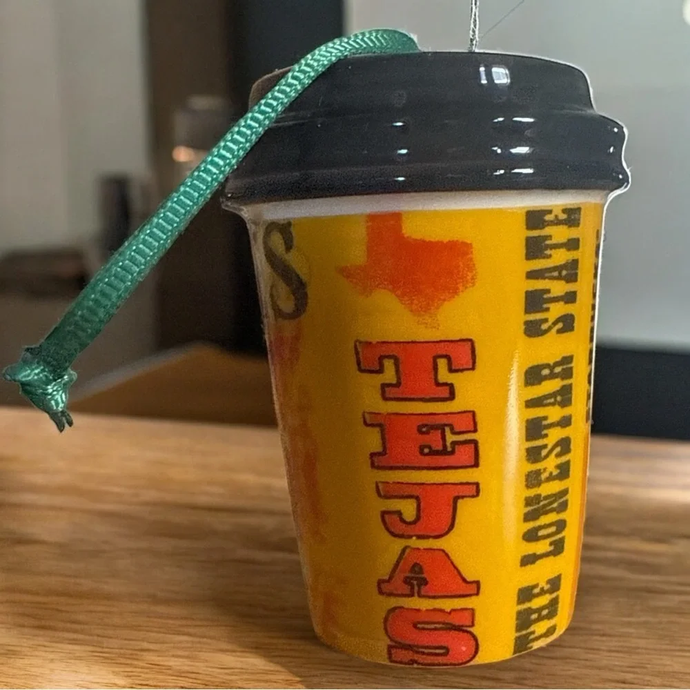 Starbucks Texas “Lone Star State” Mini Cup Ornament (2017) Collectible Ceramic